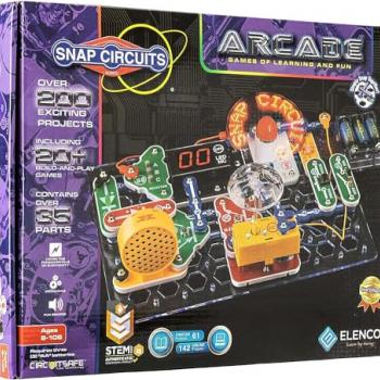 Snap Circuits “Arcade”, Electronics Exploration Kit, Stem Activities for Ages 8+, Full Color Project Manual (SCA-200)