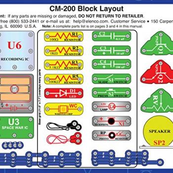 Snap Circuits 203 Electronics Exploration Kit | Over 200 STEM Projects | Full Color Project Manual | 42 Snap Modules | Unlimited Fun