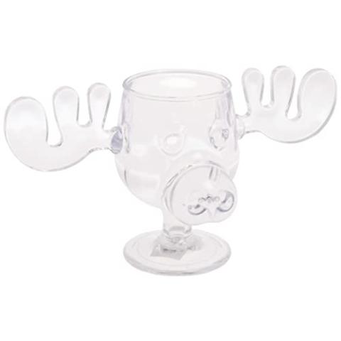 Spoontiques - National Lampoon’s Christmas Vacation Acrylic Moose Cup - Griswold Moose Mug - 4.5” - 6 Ounce,Clear