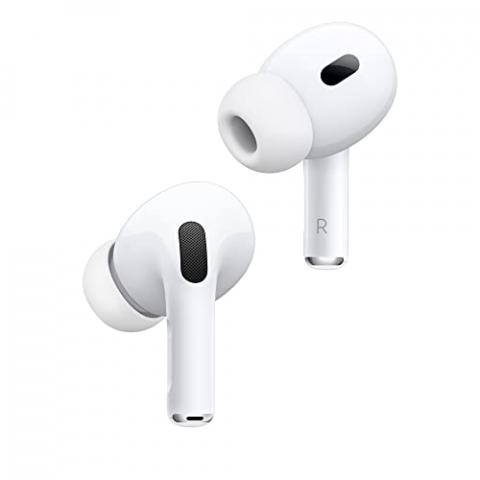 Apple AirPods Pro 2 Wireless Earbuds, Bluetooth Headphones, Active Noise Cancellation, Hearing Aid Feature, Transparency, Personalized Spatial Audio, High-Fidelity Sound, H2 Chip, USB-C Charging