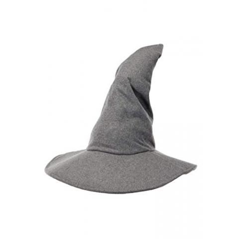 elope Lord of The Rings The Hobbit Gandalf Costume Hat for Adults and Teens Gray