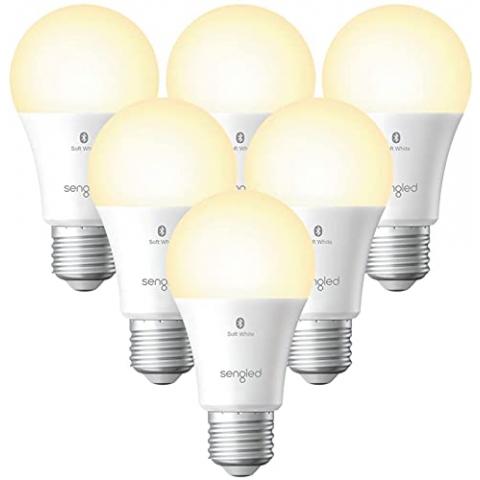 Sengled Smart Light Bulbs, Bluetooth Mesh, Bulbs That Work with Alexa Only, Dimmable LED E26 A19, 60W Equivalent Soft White 800LM, High CRI, Brightness, 6 Pack