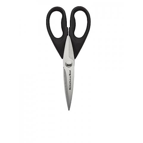 KitchenAid All Purpose Kitchen Shears with Protective Sheath for Everyday use, Dishwasher Safe Stainless Steel Scissors with Comfort Grip, 8.72-Inch, Black