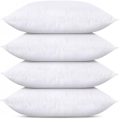 Utopia Bedding Throw Pillows (Set of 4, White), 14 x 20 Inches Pillows for Sofa, Bed and Couch Decorative Stuffer Pillows