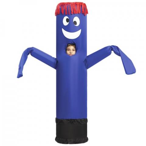 Spooktacular Creations Inflatable Costume Tube Dancer Wacky Waving Arm Flailing Halloween Costume Child Size (Blue)