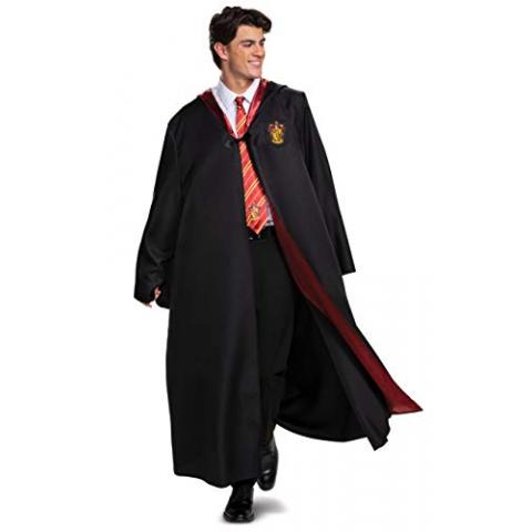 Disguise unisex adult Gryffindor Costume Outerwear, Black & Red, Medium 38-40 US