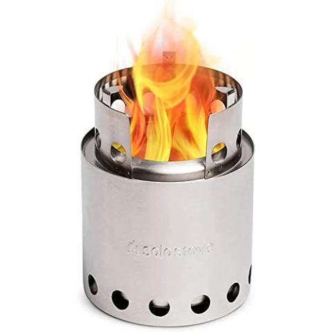 Solo Stove Lite - Portable Camping Hiking and Survival Stove | Powerful Efficient Wood Burning and Low Smoke | Gassification Rocket Stove for Quick Boil | Compact 4.2 Inches and Lightweight 9 Ounces