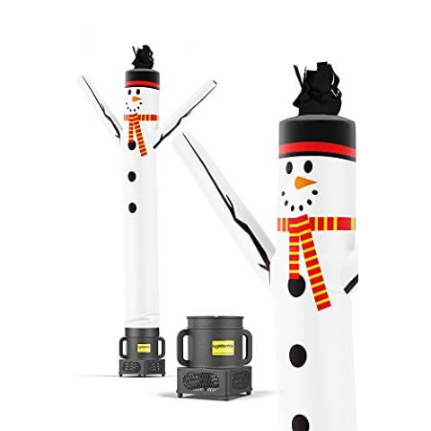 LookOurWay Air Dancers Inflatable Tube Man Set - 7 feet Tall Wacky Waving Inflatable Dancing Tube Guy with 9-Inch Diameter Blower - Christmas Holiday Promotion - Snowman