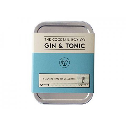 Gin & Tonic Cocktail Kit - The Cocktail Box Co. Premium Cocktail Kits - Make Hand Crafted Cocktails. Great Gift for Any Cocktail Lover and Makes The Perfect Travel Companion! (1 Kit)