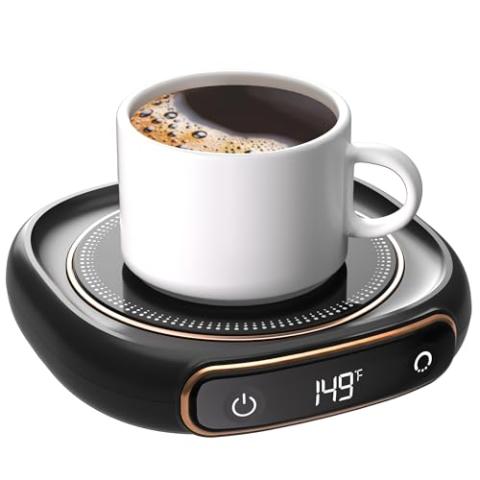 Coffee Mug Warmer, Cup Warmer for Desk with Auto Shut Off, 3 Temp Settings, Mug Warmer for Coffee, Beverage, Milk, Tea, Coffee Warmer Plate in Your Home & Office, Gift (No Cup)