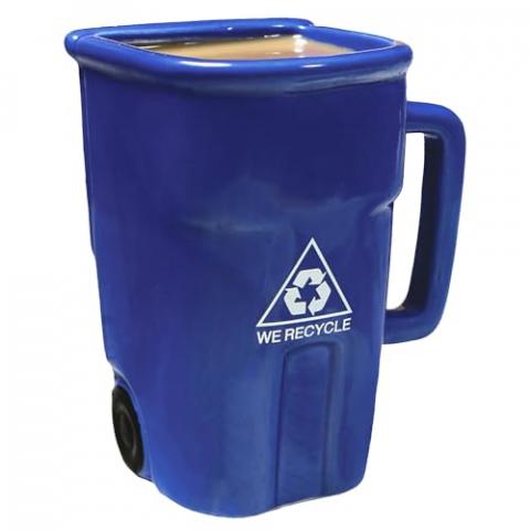 BigMouth Inc Recycle Bin Coffee Mug - Funny Gag Gift Mugs - Novelty Cups for Office, Coworkers, Home Desk - 12 Ounces