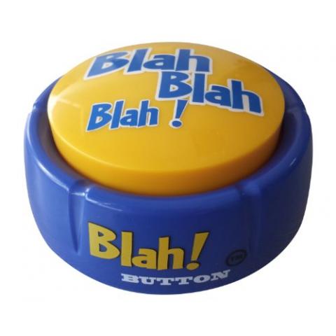 Talkie Toys Products Blah Button - 12 Hilarious Blah Sayings – Funny Talking Button Gift