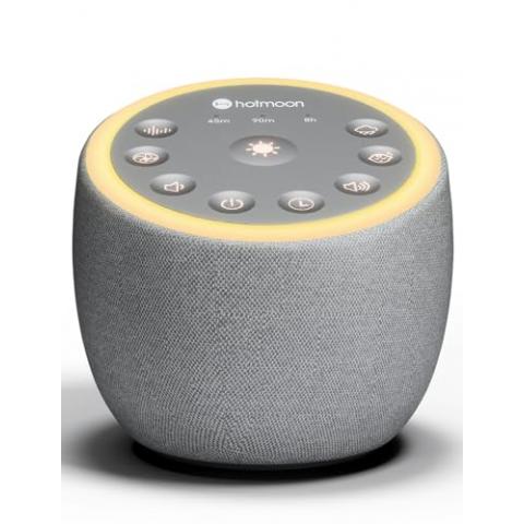 Hotmoon White Noise Machine with 40 High-Fidelity Sounds, Sleep Sound Machine with Memory Functions, 8 Lighting Modes, USB Power Supply, for Sleep & Noise Reduction in Bedrooms and Offices, Plug-in.