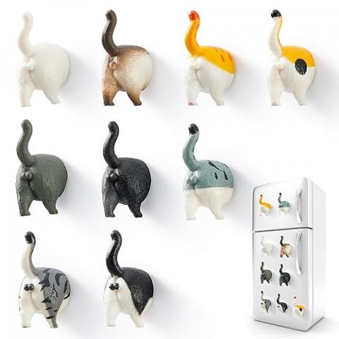 9Pcs Add Some Humor and Funny to your fridge with our Cat Butt Fridge Magnet - Perfect for Home refrigerator magnets for adults or Kids (Cat Butts Fridge Magnet)