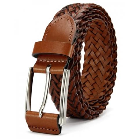 CHAOREN Belts for Men - 1 3/8" Casual Braided Belts Men for Jeans - Handcrafted Weaving and Softness