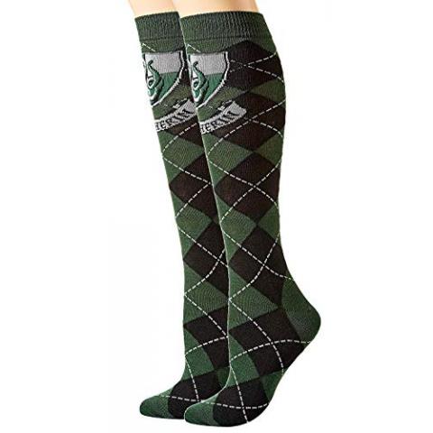 Hyp Harry Potter Slytherin Argyle Juniors Knee High Socks