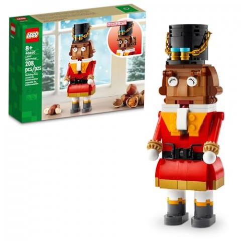 LEGO Nutcracker Figure Toy Building Set for Kids, Collectible Christmas Home Decor, Nutcracker Gift for Boys and Girls Ages 8-12 or Adult Fans, Features Movable Arms & Mouth, 40640