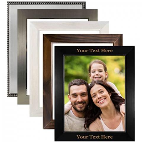 PersonalizationStreet - Customize Your Own - Personalized Photo Frame. Available in 5 Finishes. Personalized, Custom Engraved Picture Frame for Your Special Photograph