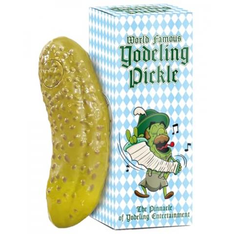 DR DINGUS Yodeling Pickle - Sings Dill-lightful Yodel Song - Make Anyone Laugh - Best Singing Gag Gift for Friends Family Coworkers