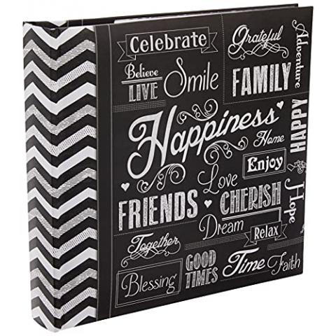 Pioneer Photo Albums EV-246CHLK Happiness Photo Album 4 x 6 Inch