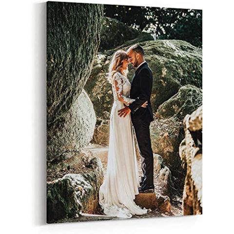 Personalized Custom Canvas Prints: Photo On Canvas (Framed 12X16) Transform Your Photos into Stunning Framed Wall Art Digitally Printed Photo To Canvas Ideal for Home Decor Gifts Keepsakes