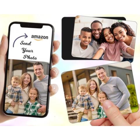 Your Square Custom Magnet | Square Magnetic Photo for Home School Office Kitchen Fridge Special Decoration | Save Your Best Personalized Picture Magnets | INKL Free Photo Upscaler