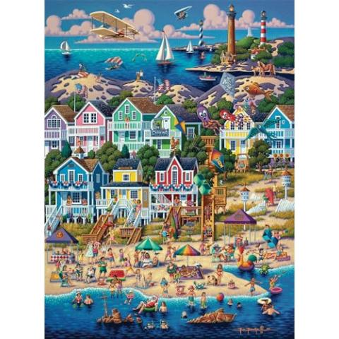 Buffalo Games - Dowdle - Outer Banks - 1000 Piece Jigsaw Puzzle for Adults Challenging Puzzle Perfect for Game Nights - Finished Puzzle Size is 26.75 x 19.75