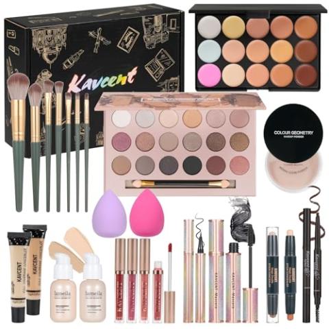 Makeup Sets Teens Makeup Kit for Women Full Kit Makeup Kits for Women Gift Eyeshadow Palette Concealer Palette Foundation Makeup Powder Makeup Kit for Teenagers