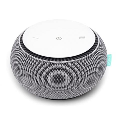 SNOOZ Smart White Noise Machine - Real Fan Inside for Non-Looping White Noise Sounds - App-Based Remote Control, Sleep Timer, and Night Light - Cloud