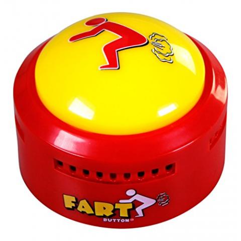 Talkie Toys Products Fart Button - Lights Up and Plays 20 Funny Fart Sounds - Fart Games, Fart Pranks, Office Humor and More