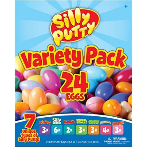 Crayola Silly Putty Bulk Variety Pack, Sensory Putty, Fidget Toys For Kids, Gifts, 24 Eggs [Amazon Exclusive]