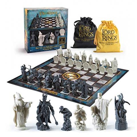 The Noble Collection The Lord of The Rings - Chess Set: Battle for Middle-Earth,Black, for 5 Players