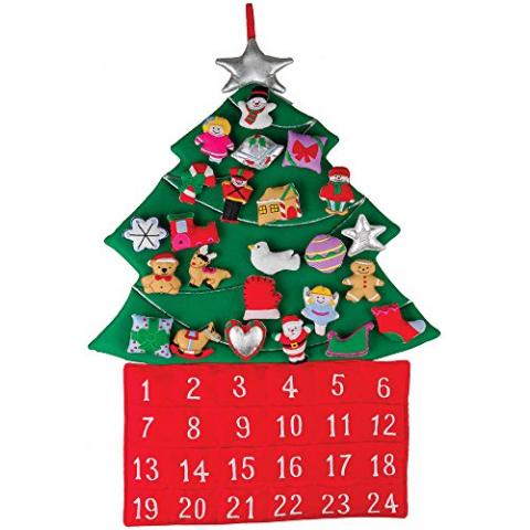 Vermont Christmas Company Christmas Tree Fabric Advent Calendar (Countdown to Christmas)