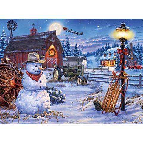 Buffalo Games - Holiday Collection - Darrell Bush - Country Christmas - 1000 Piece Jigsaw Puzzle