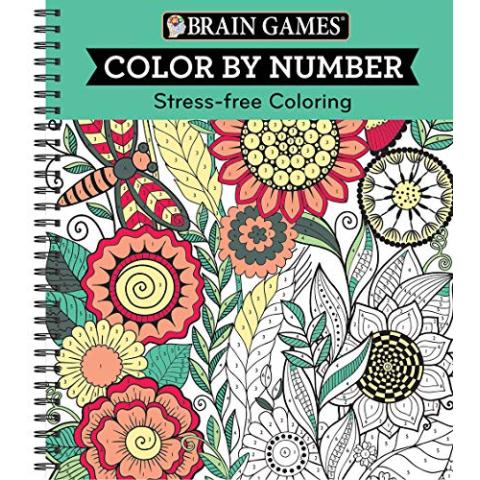 Brain Games - Color by Number: Stress-Free Coloring (Green)