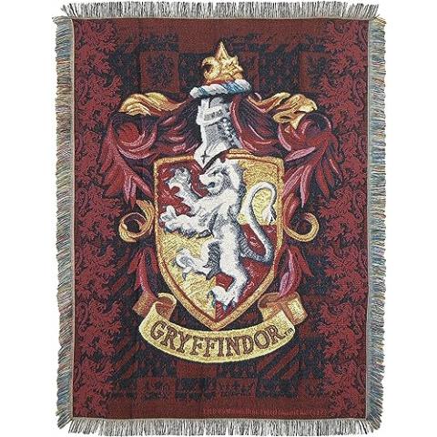 Northwest Harry Potter Woven Tapestry Throw Blanket, 48" x 60", Gryffindor Shield