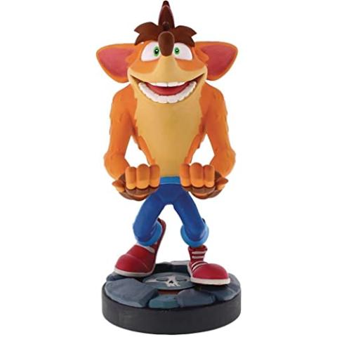 Exquisite Gaming: Crash Bandicoot 4 - Original Mobile Phone & Gaming Controller Holder, Device Stand, Cable Guys, Licensed Figure