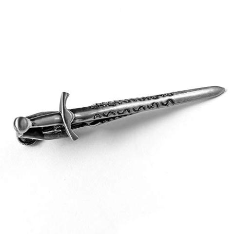 2 inch Novelty Tie Clip for Men Funny Slide Tie Bar for boys personalized Tie Clip Tie Tack Accessories Gift for Men - Sword