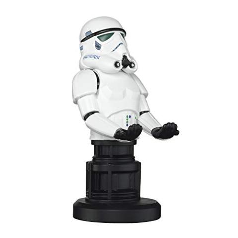 Exquisite Gaming: Star Wars: Stormtrooper - Original Mobile Phone & Gaming Controller Holder, Device Stand, Cable Guys, Collectable Licensed Figure