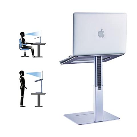 VECOFO Adjustable Laptop Stand, Tall, Strong, Airflow, Suitable for 13.3-17.3 Inch Laptops, Lift Screen to Eye Level for Video Conferences