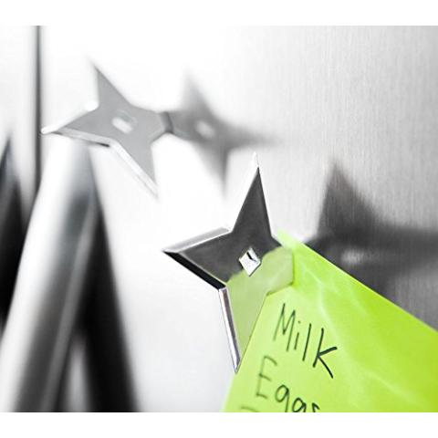 Cool Fridge Ninja Star Magnet, Decorative Whiteboard Magnets for Office, Home & School, Funny Anime Theme Refrigerator Magnets for Kids - Bullseye Office