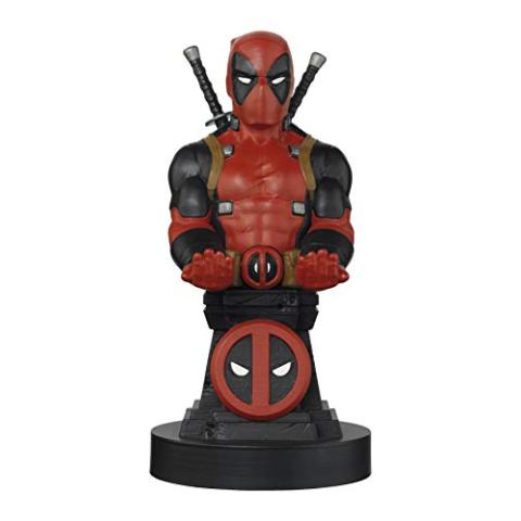 Exquisite Gaming: Marvel: Deadpool Plinth - Original Mobile Phone & Gaming Controller Holder, Device Stand, Cable Guys, Licensed Figure