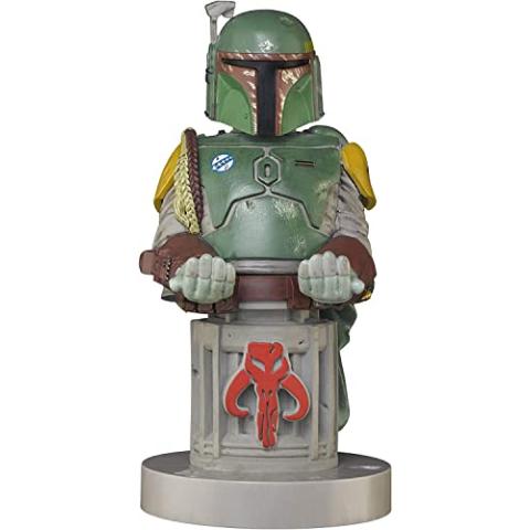 Exquisite Gaming: Star Wars: Boba Fett - Star Wars Original Mobile Phone & Gaming Controller Holder, Device Stand, Cable Guys, Licensed Figure