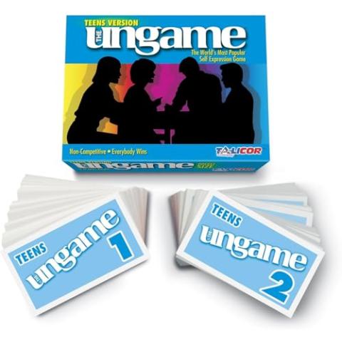 Pocket Ungame Teen Version Card Game - Non-Competitive Conversation Starter for Teens, Travel-Friendly, Builds Communication Skills