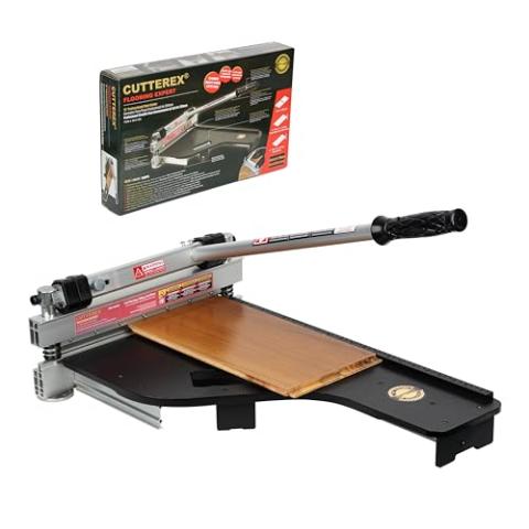 CUTTEREX 13" Professional Laminate Floor Cutter, Vinyl Floor Cutter, Multi-layer Flooring, Parquet, Fiber Cement Wall Panels, Rubber Concave Base, LVT, VCT, SPC, PVC, LVP, WPC, Rigid Core Vinyl Plank