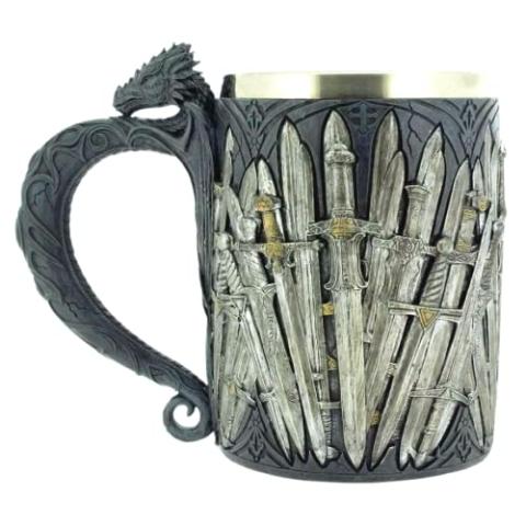 Pacific Giftware Legends of The Swords Game of Sword Thrones Dragon Mug Tankard 13oz