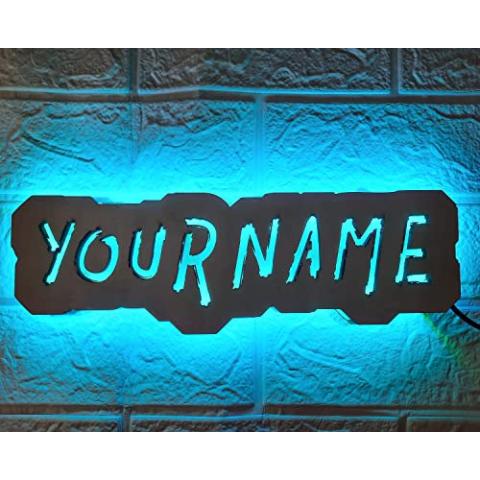 Personalized Username Sign, Gamertag Sign, Personalized Gamertag light sign, Custom Gamer Tag Sign, Custom Gaming LED Light, Game Room Decor