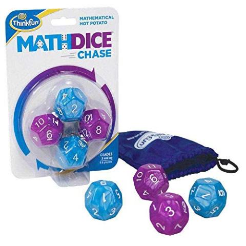 ThinkFun Math Dice Chase - The Fun Game of Mathematical Hot Potato, Invented by a Math Teacher