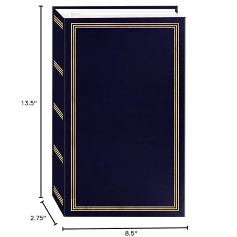 Pioneer Photo Albums STC-504 Navy Blue Photo Album, 504 Pockets 4"x6", 1 Count (Pack of 1)