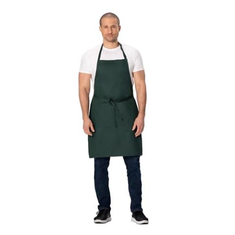 Chef Works Unisex Butcher Apron, Hunter Green, One Size